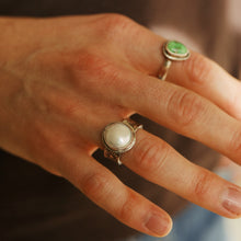 Load image into Gallery viewer, Pearl Ring + Thick Band
