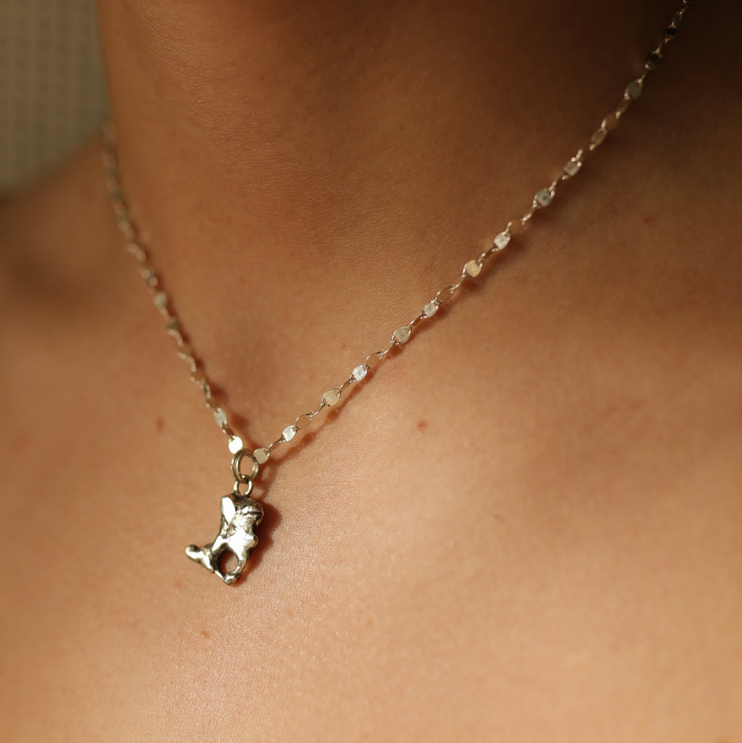 Earthy Solid Silver Necklace